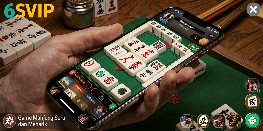Tampilan gameplay seru dari 6SVIP dengan ubin Mahjong.