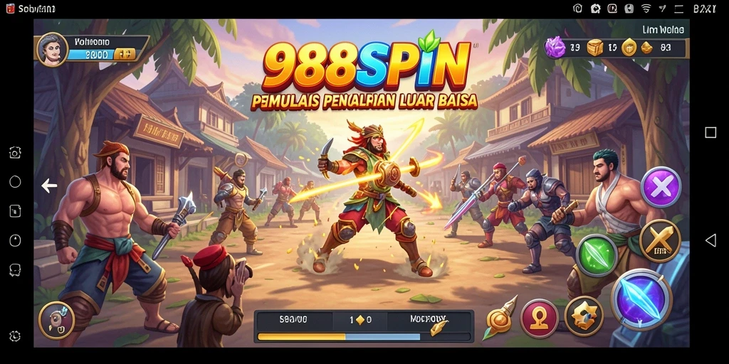 Tampilan gameplay menarik dari 988SPIN yang penuh warna.