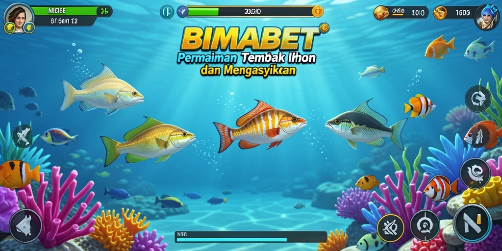 Screenshot utama BIMABET menampilkan aksi tembak ikan yang seru.