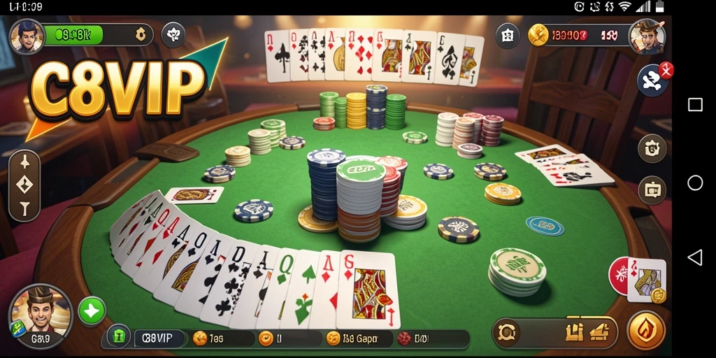 Tampilan gameplay seru dan interaktif dari C8VIP.