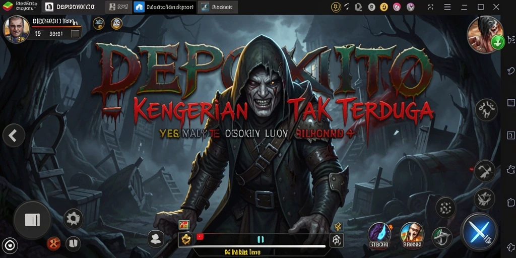 Screenshot gameplay DEPOXITO menampilkan suasana mencekam yang mendebarkan.
