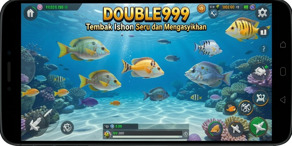 Tampilan menarik dari gameplay Tembak Ikan DOUBLE999 yang penuh aksi.