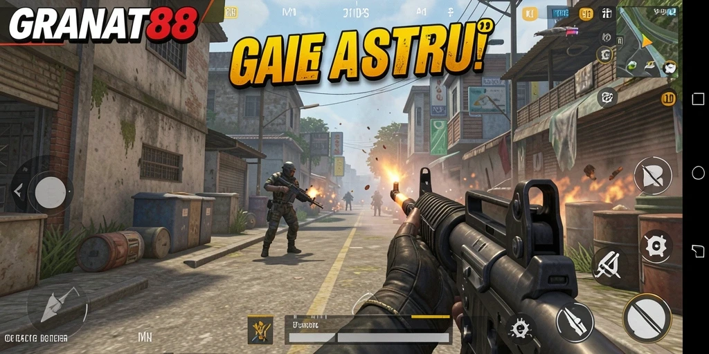 Tampilan gameplay GRANAT88 yang mendebarkan saat bertempur.