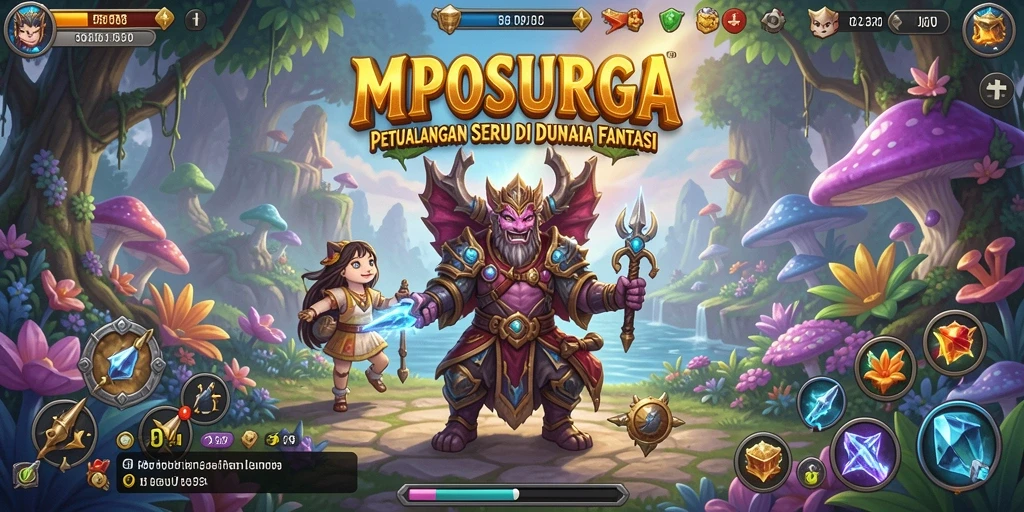 Screenshot gameplay MPOSURGA dengan grafis menawan dan petualangan seru.
