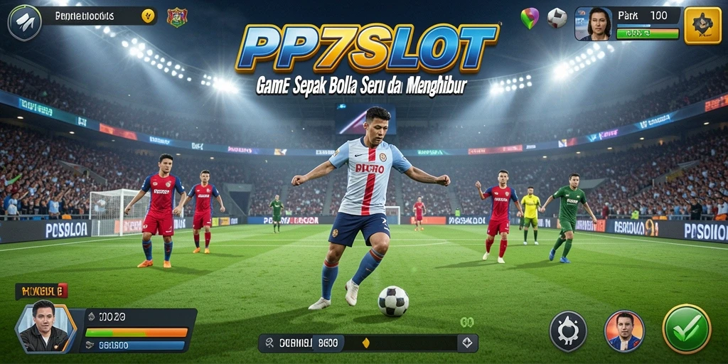 Gameplay seru PP7SLOT dengan aksi sepak bola yang mendebarkan.