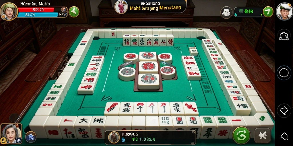 Tampilan gameplay Mahjong yang menegangkan dan menarik di RKGG.