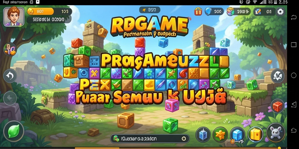 Screenshot RPGAME menampilkan gameplay puzzle yang menarik dan menantang.