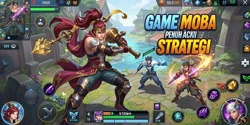 Gameplay S9S9 yang seru dan interaktif di arena MOBA.
