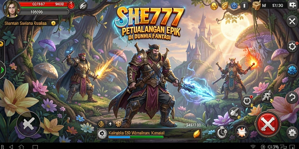 Tampilan gameplay SHE777 dengan karakter dan dunia yang menawan.