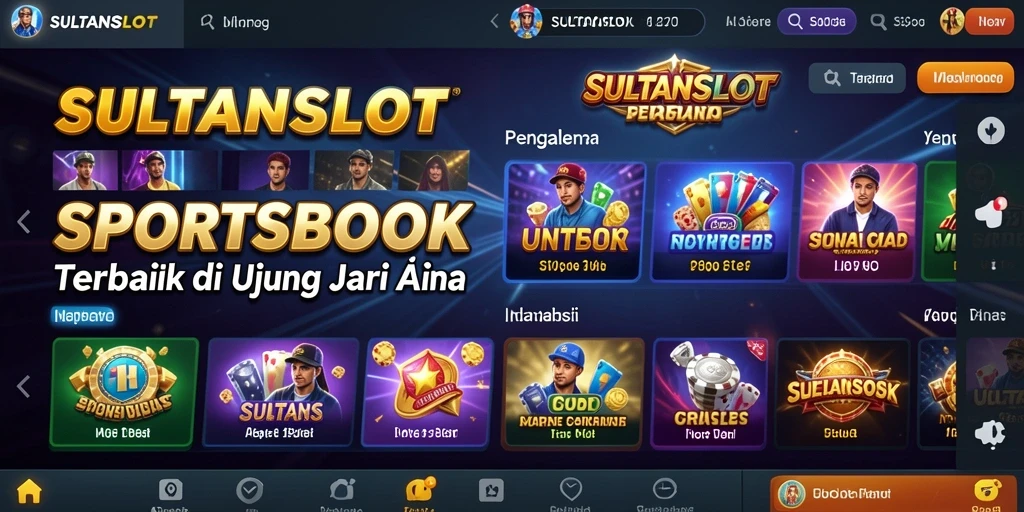 Tampilan gameplay menarik SULTANSLOT saat bertaruh pada olahraga.