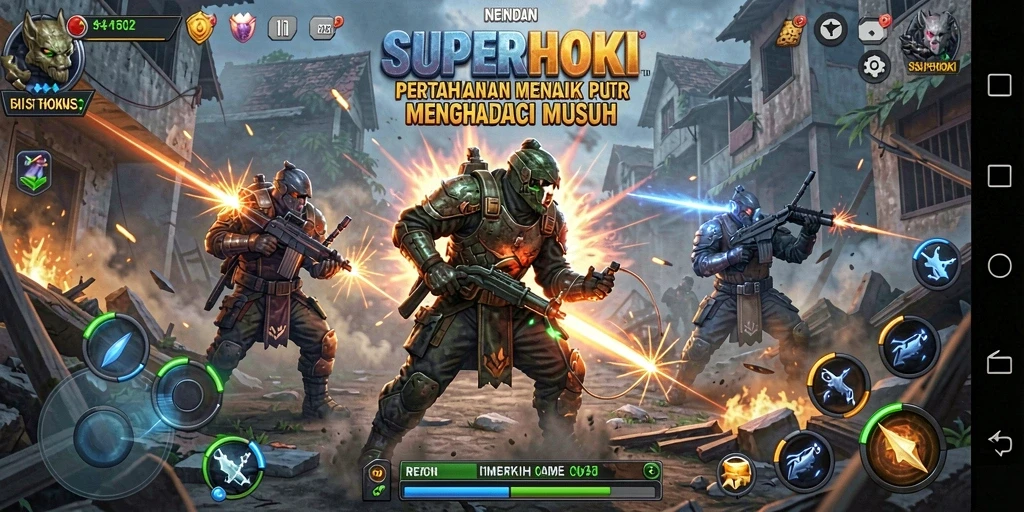Gameplay seru dan menantang di SUPERHOKI.