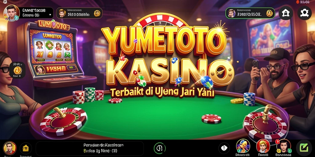 Tampilan menarik dari gameplay Kasino di YUMETOTO.