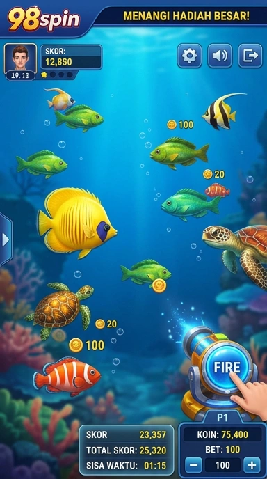 Screenshot aplikasi 98spin dengan berbagai pilihan aplikasi yang tersedia.